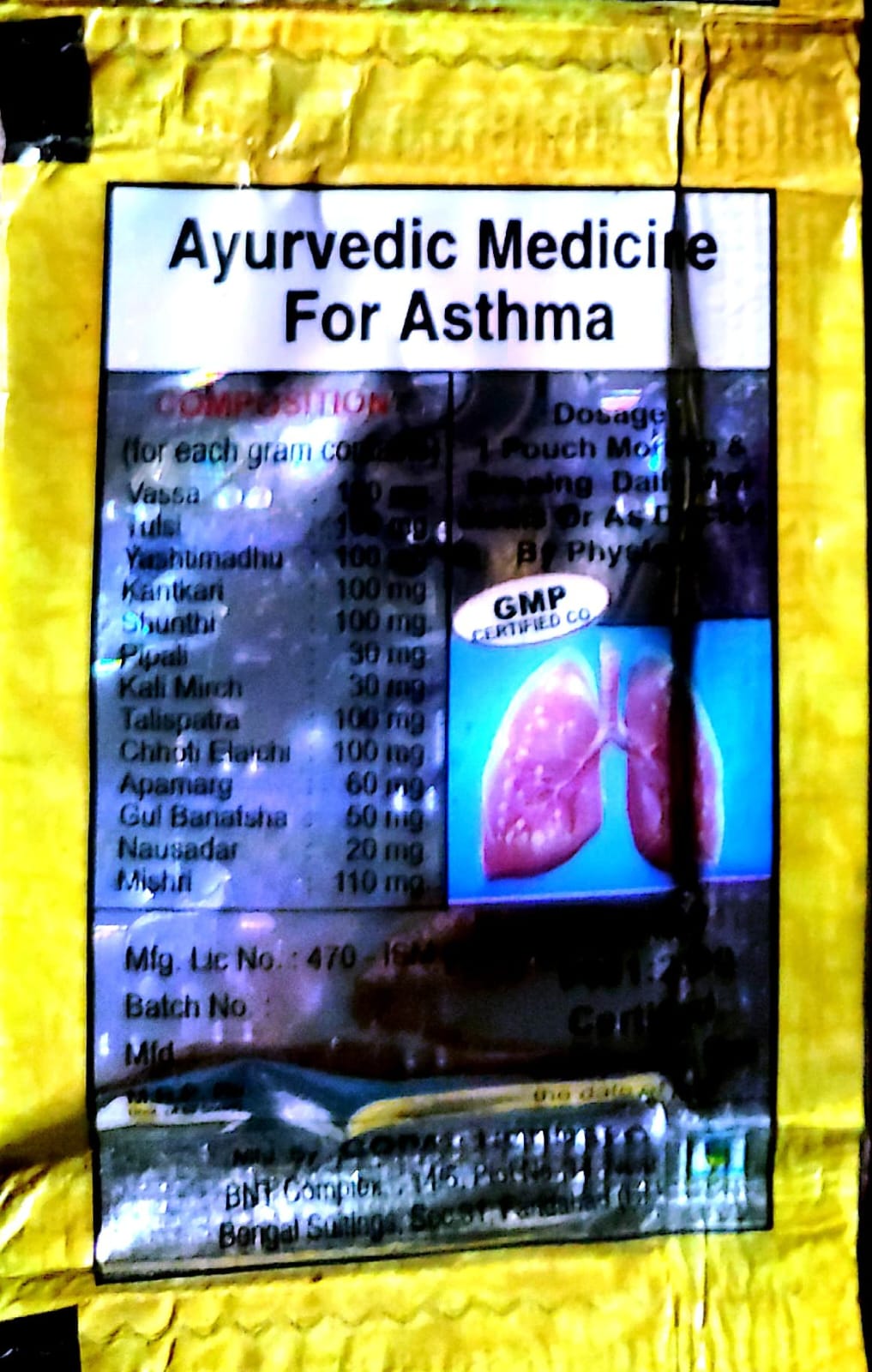 As Fit Ayurvedic Powder – Natural Support for Cold, Cough, Bronchitis &amp; Asthma